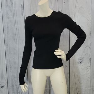 Tibi black long sleeve shirt size M